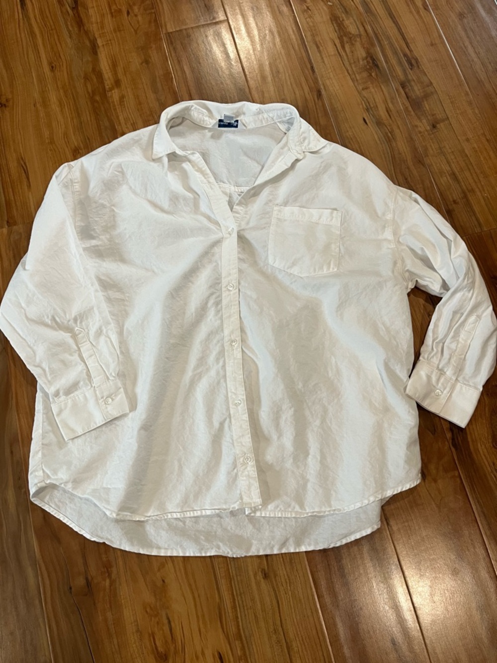 Old Navy White Boyfriend Shirt